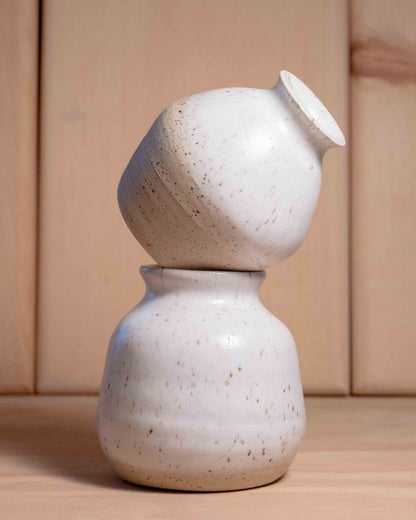 Small Bud Vase - Ivory glaze