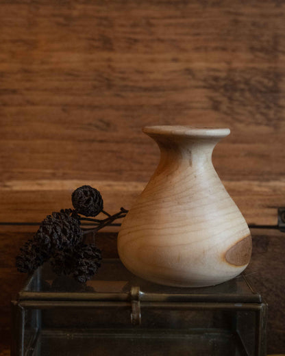 Hand-turned Wooden Bud Vase