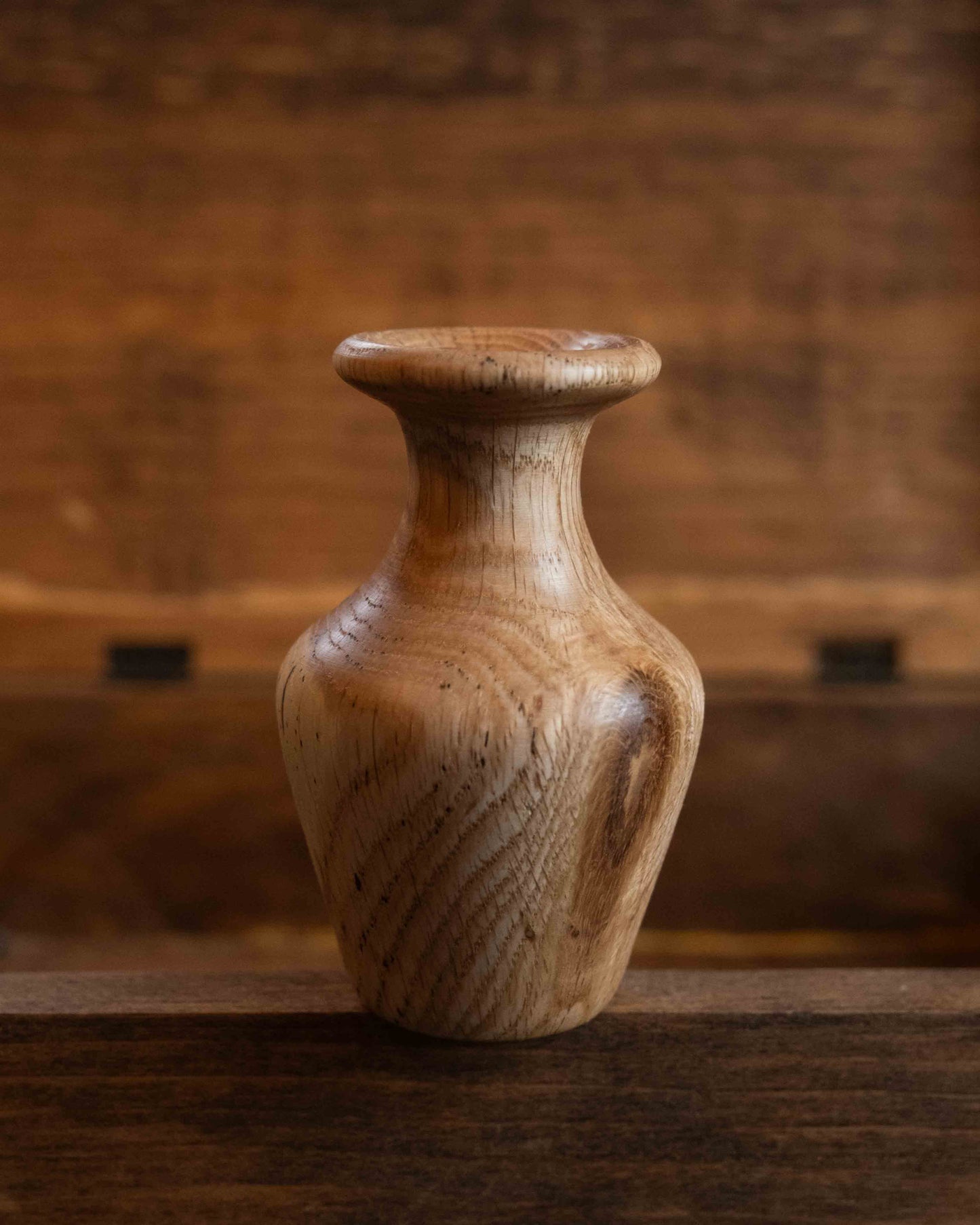 Hand-turned Wooden Bud Vase