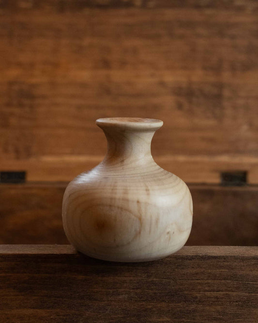 Hand-turned Wooden Bud Vase