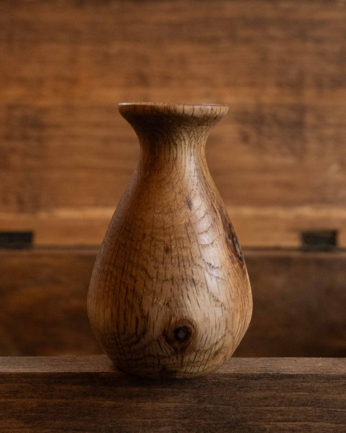 Hand-turned Wooden Bud Vase