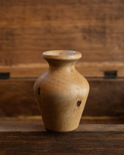 Hand-turned Wooden Bud Vase