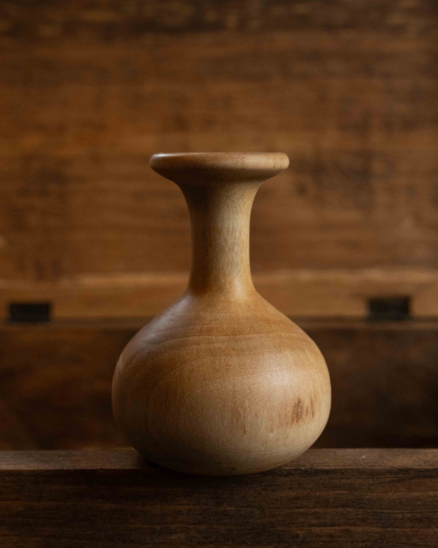 Hand-turned Wooden Bud Vase