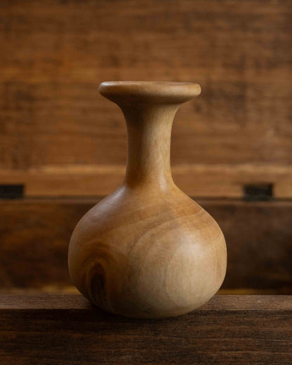 Hand-turned Wooden Bud Vase