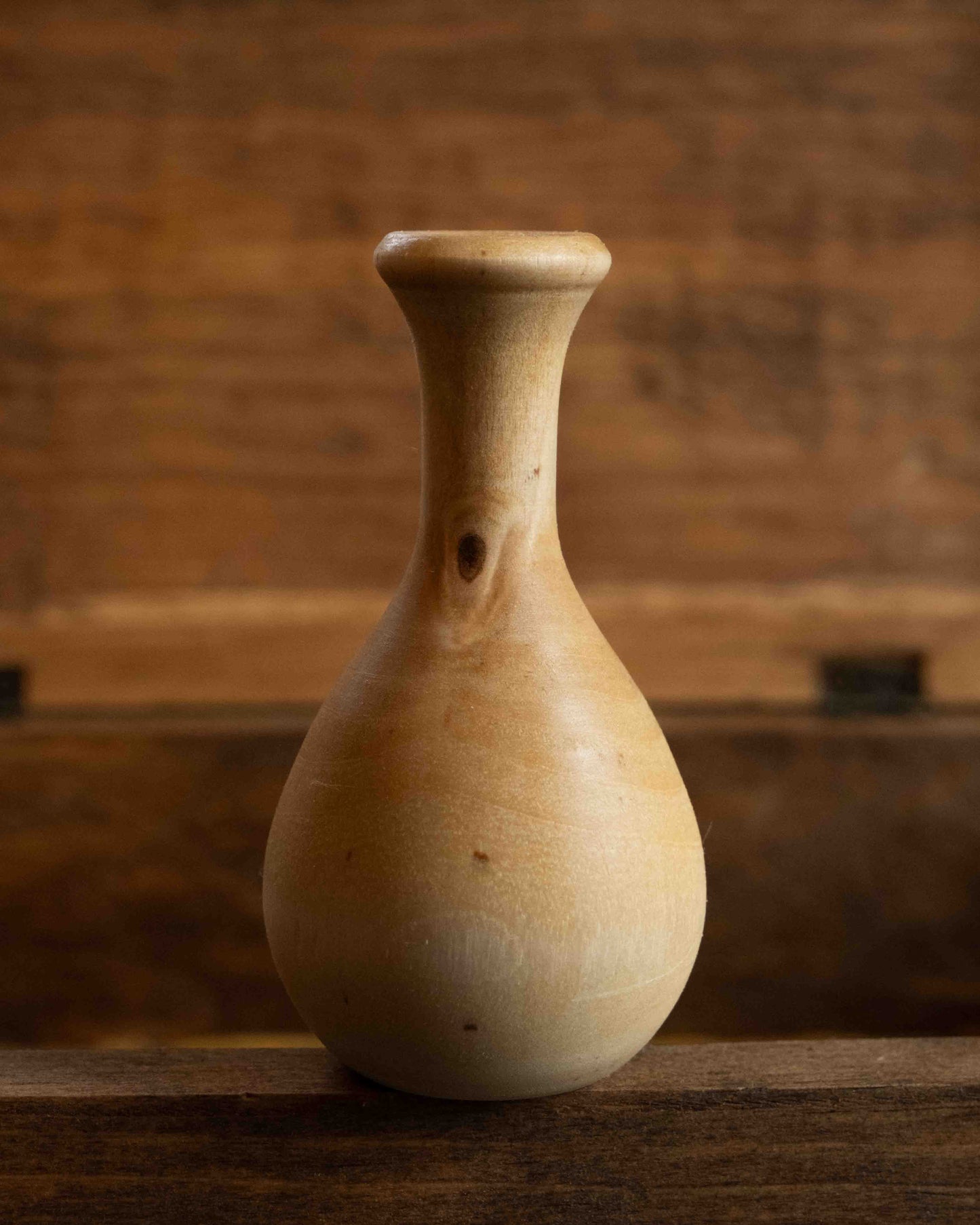 Hand-turned Wooden Bud Vase