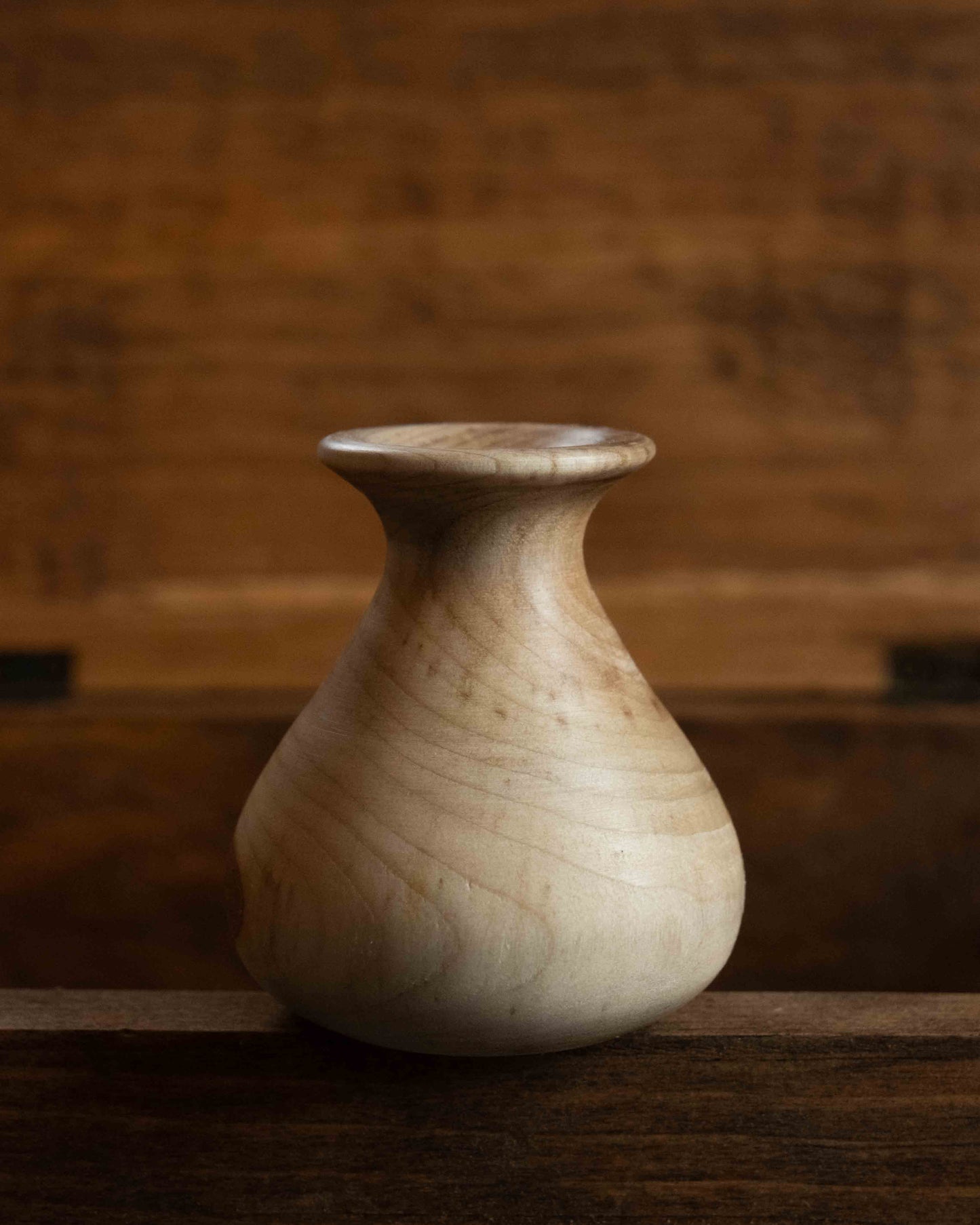 Hand-turned Wooden Bud Vase