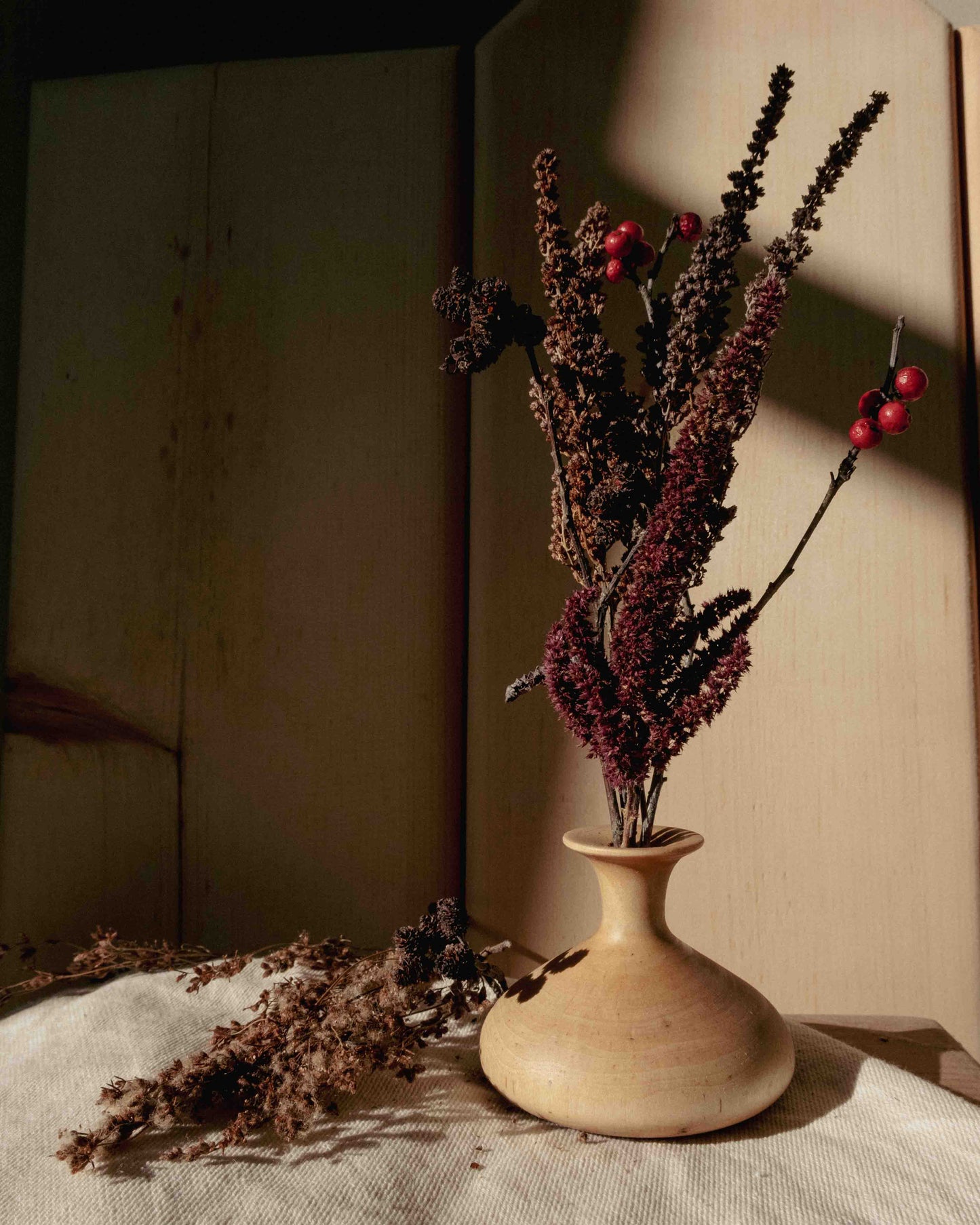 Hand-turned Wooden Bud Vase