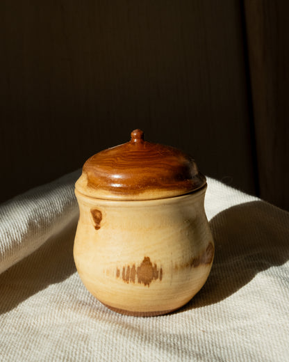 Apple Wood Ring Box - aka - The honey pot