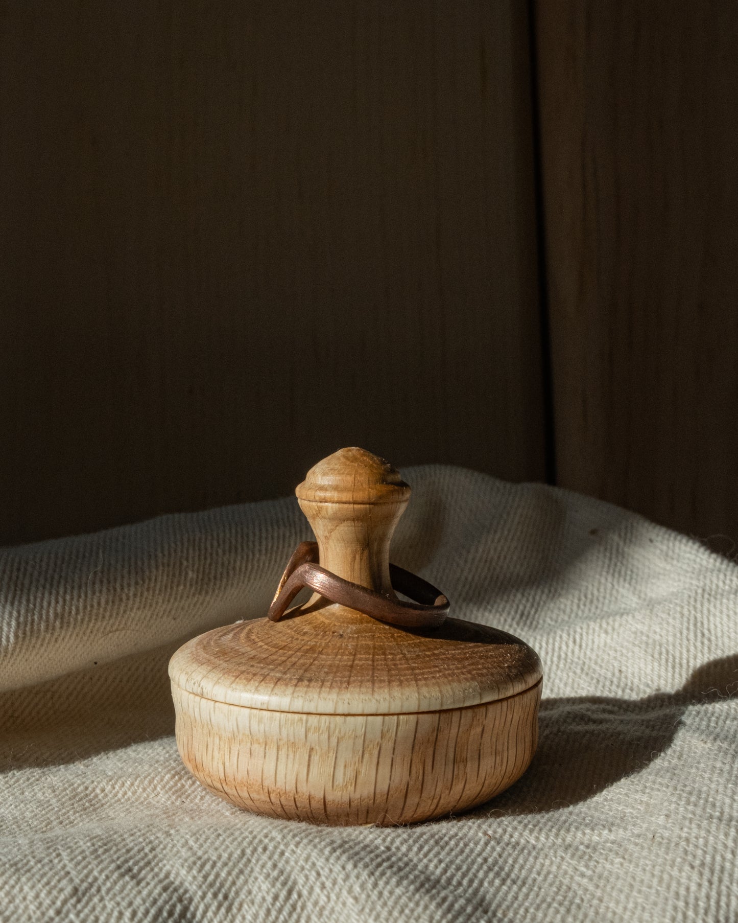 Apple Wood Ring Box