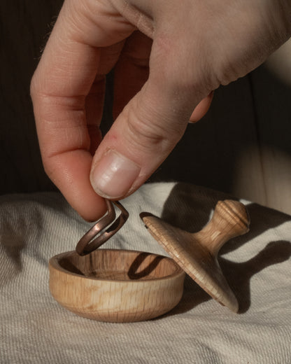 Apple Wood Ring Box